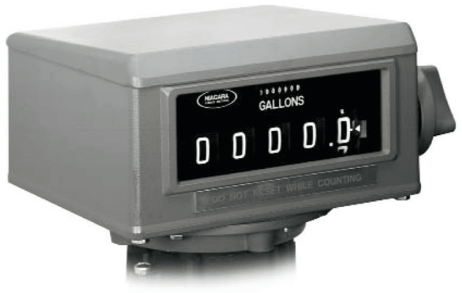 Niagara Meters Mechanical Totalizing Register, R-22A